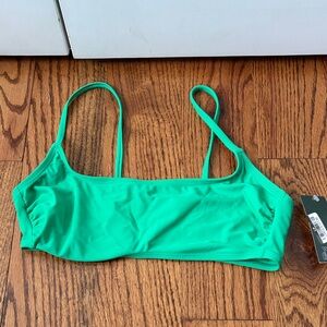 Wild Fable Vibrant Green Swim Top Size Medium New with Tags